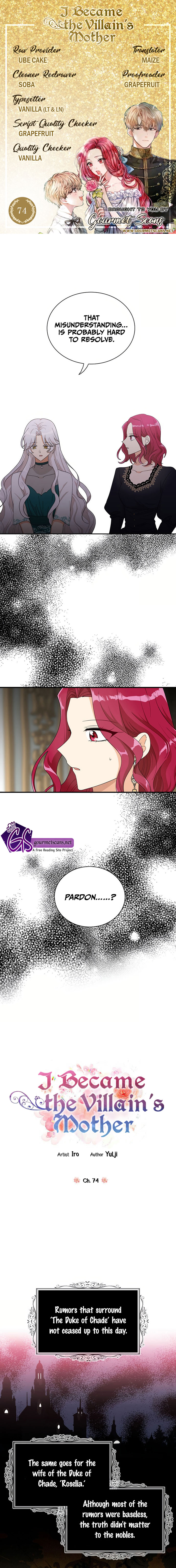 I Became the Villain's Mother - Chapter 74 Page 1