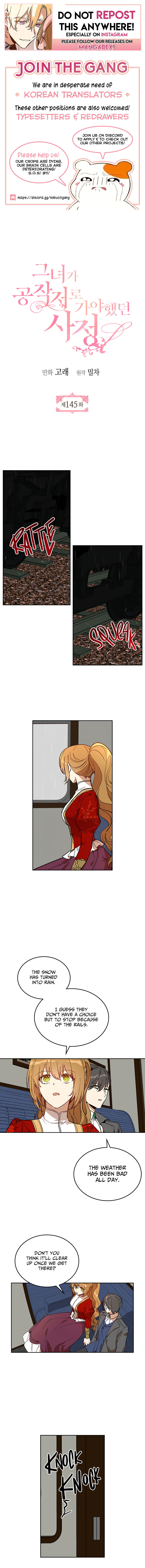 The Reason Why Raeliana Ended up at the Duke's Mansion - Chapter 145 Page 1