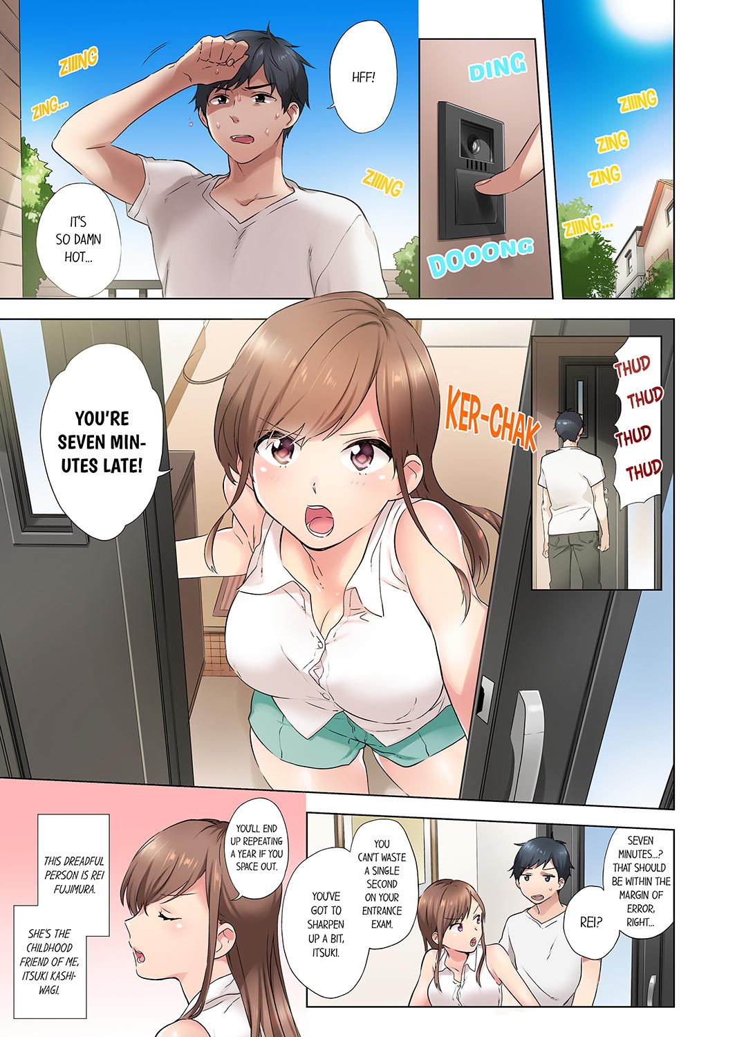A Scorching Hot Day with A Broken Air Conditioner. If I Keep Having Sex with My Sweaty Childhood Friend… - Chapter 1 Page 1