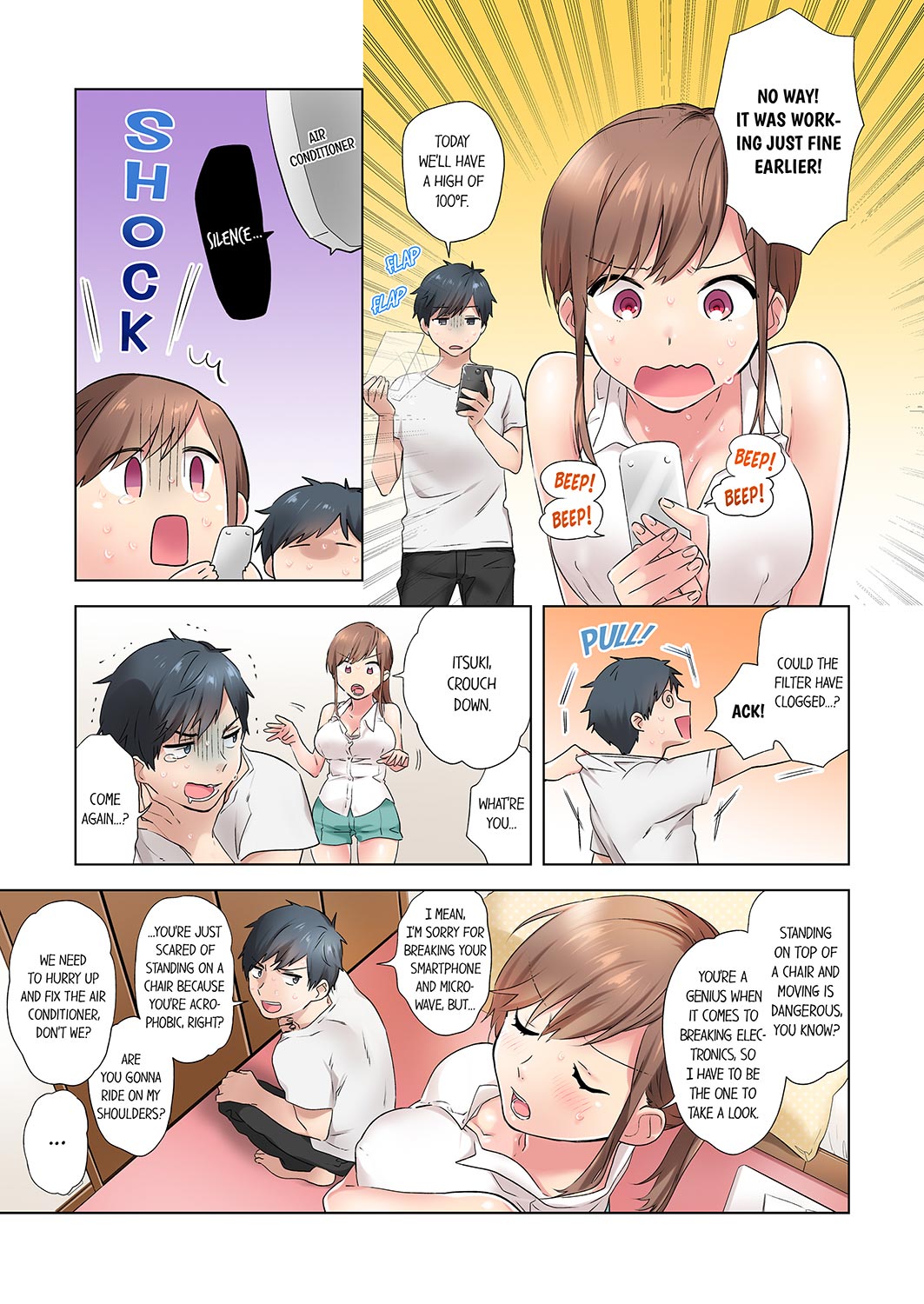 A Scorching Hot Day with A Broken Air Conditioner. If I Keep Having Sex with My Sweaty Childhood Friend… - Chapter 1 Page 5