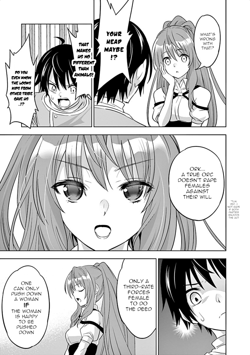 Shijou Saikyou Orc-san no Tanoshii Tanetsuke Harem Zukuri - Chapter 1 Page 22