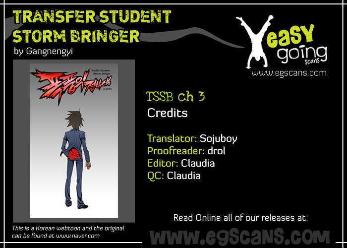 Transfer Student Storm Bringer - Chapter 3 Page 1