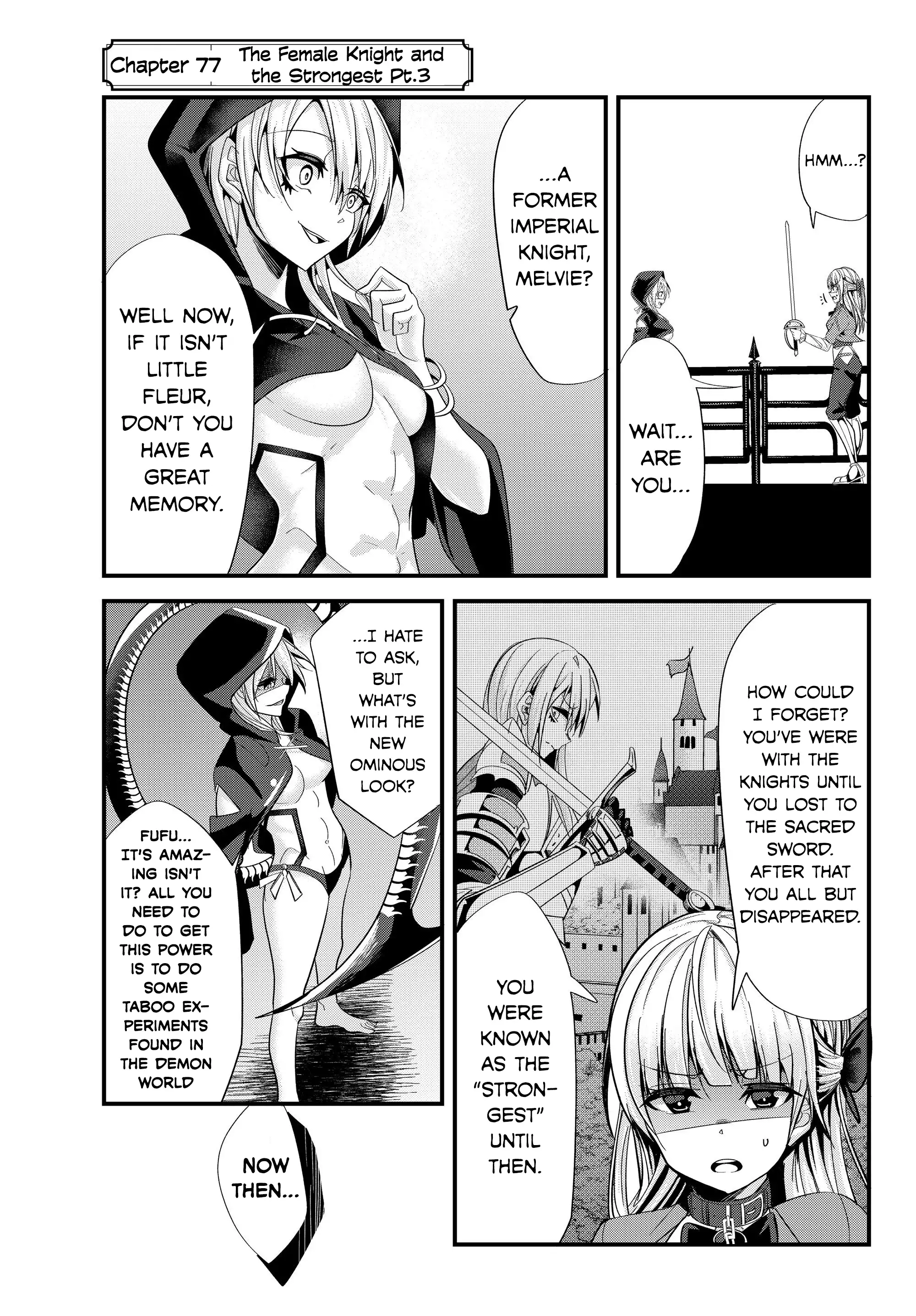 A Story About Treating a Female Knight, Who Has Never Been Treated as a Woman, as a Woman - Chapter 77 Page 1